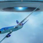 UFO Chasing Jumbo Jet over Alaska