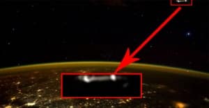 ufo near iss photograped by astronaut