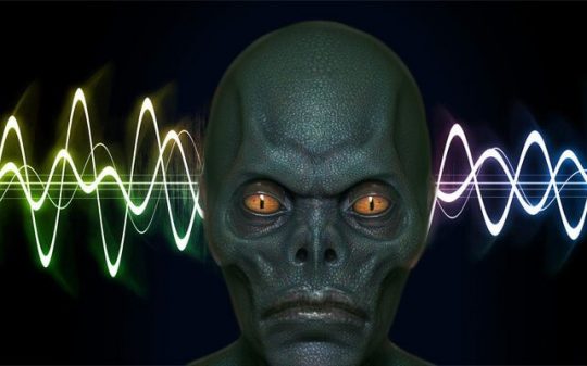 reptilian alien sound wave