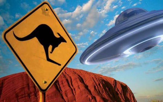 blue ufo in australia