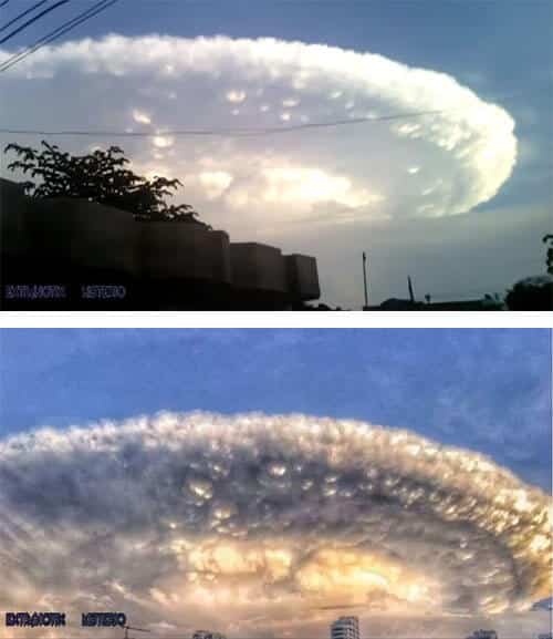UFO mothership cloud cartagena colombia