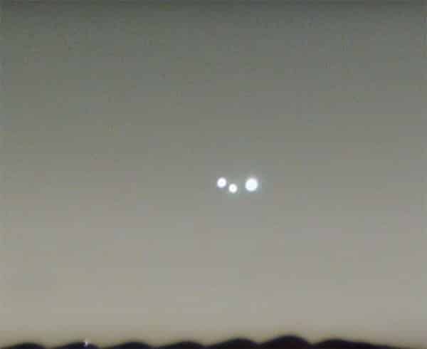 three ufos testing alien technology