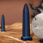 artificial towers on mars