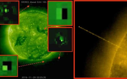NASA Images Show Monstrous UFOs Sucking Energy from the Sun