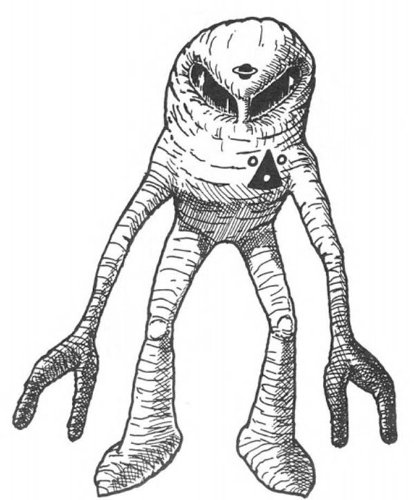 sketch of alien worker