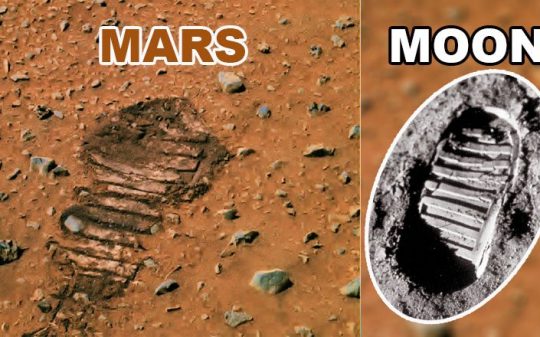 footprint discovered on mars