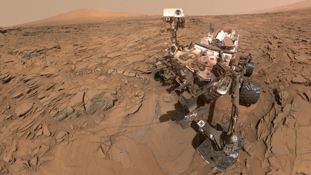 nasa rover curiosity on mars