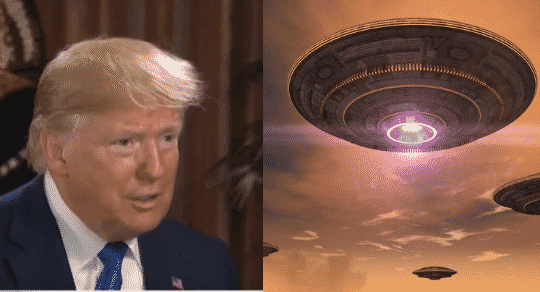 Trump Questioned On The Existence of UFOs