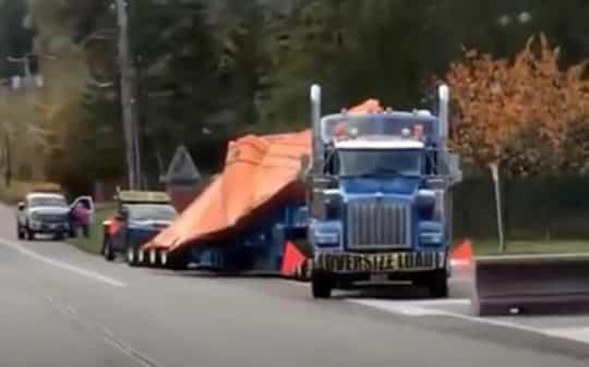 UFO Sightings Continue: Strange Object Transported on Semi Truck (Video)
