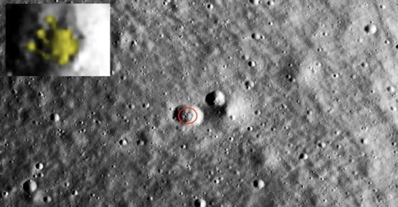 New Discovery of  Remarkable UFO Spotted Lurking in the Dark Shadows of Lunar Crater