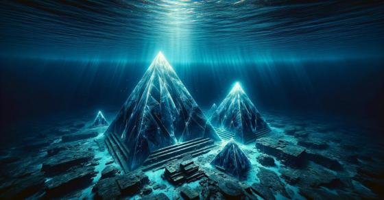 The Discovery Of Two Gigantic Crystal Pyramids Found At The BottomOf The Bermuda Triangle